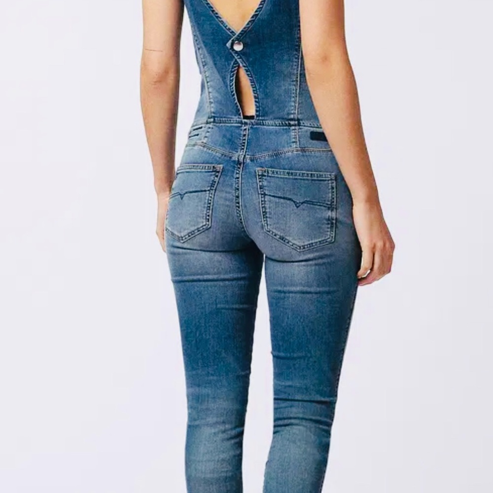Diesel Blue Overalls with Classic Fit